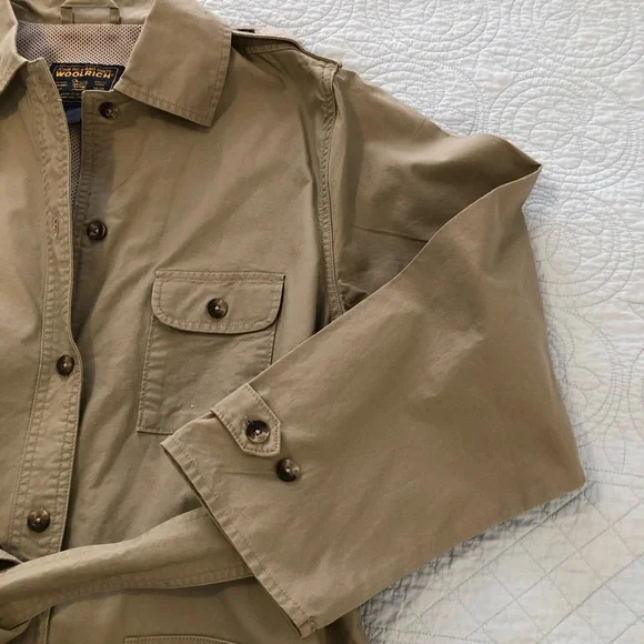 Woolrich John Rich and Bros safari field trench jacket. Size medium. - Picture 4 of 12